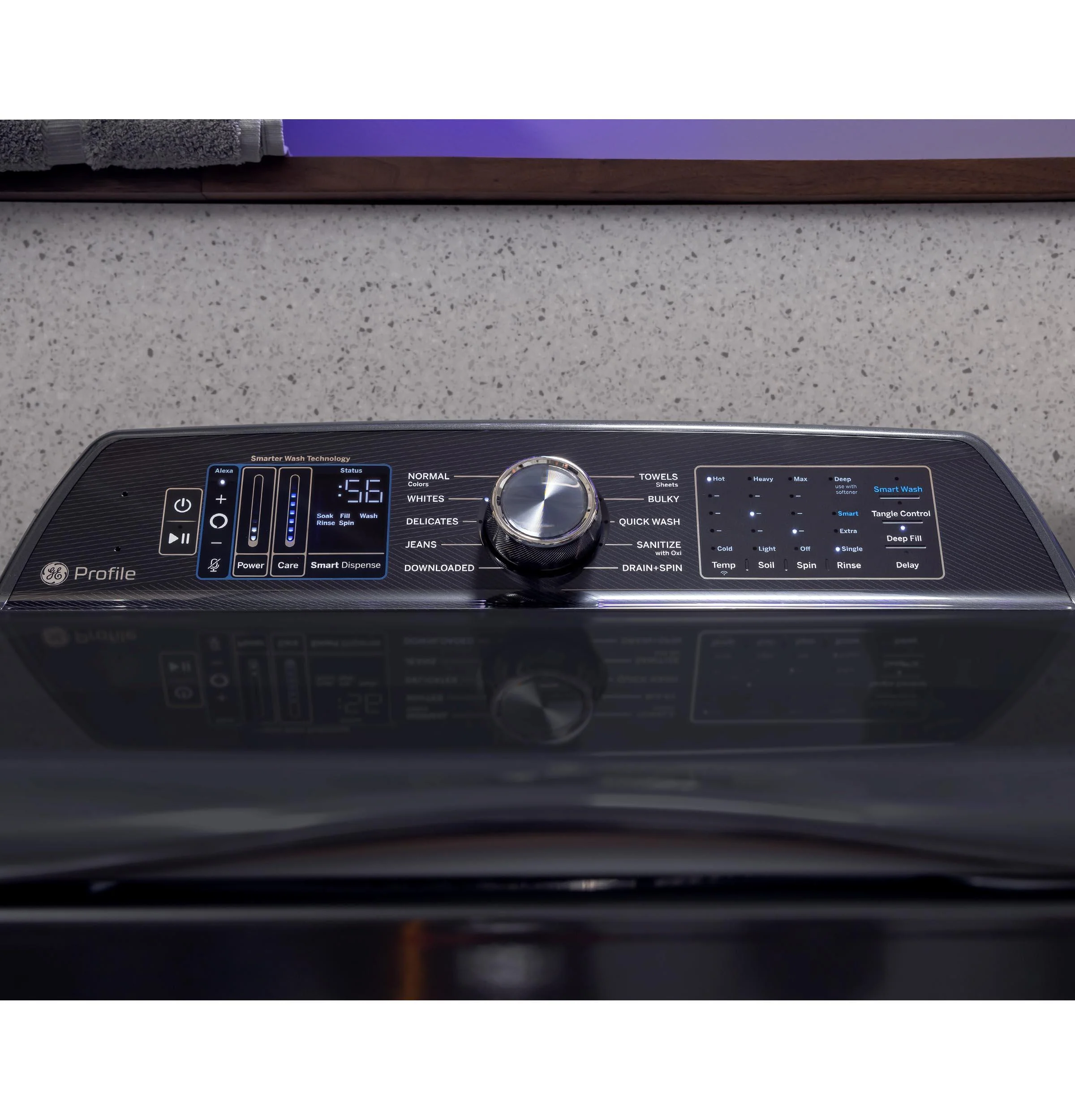 Ge Appliances PTW800BPWRS Ge Profile™ Energy Star® 5.4 Cu. Ft. Capacity Washer With Smarter Wash Technology And Adaptive Smartdispense - Image 10