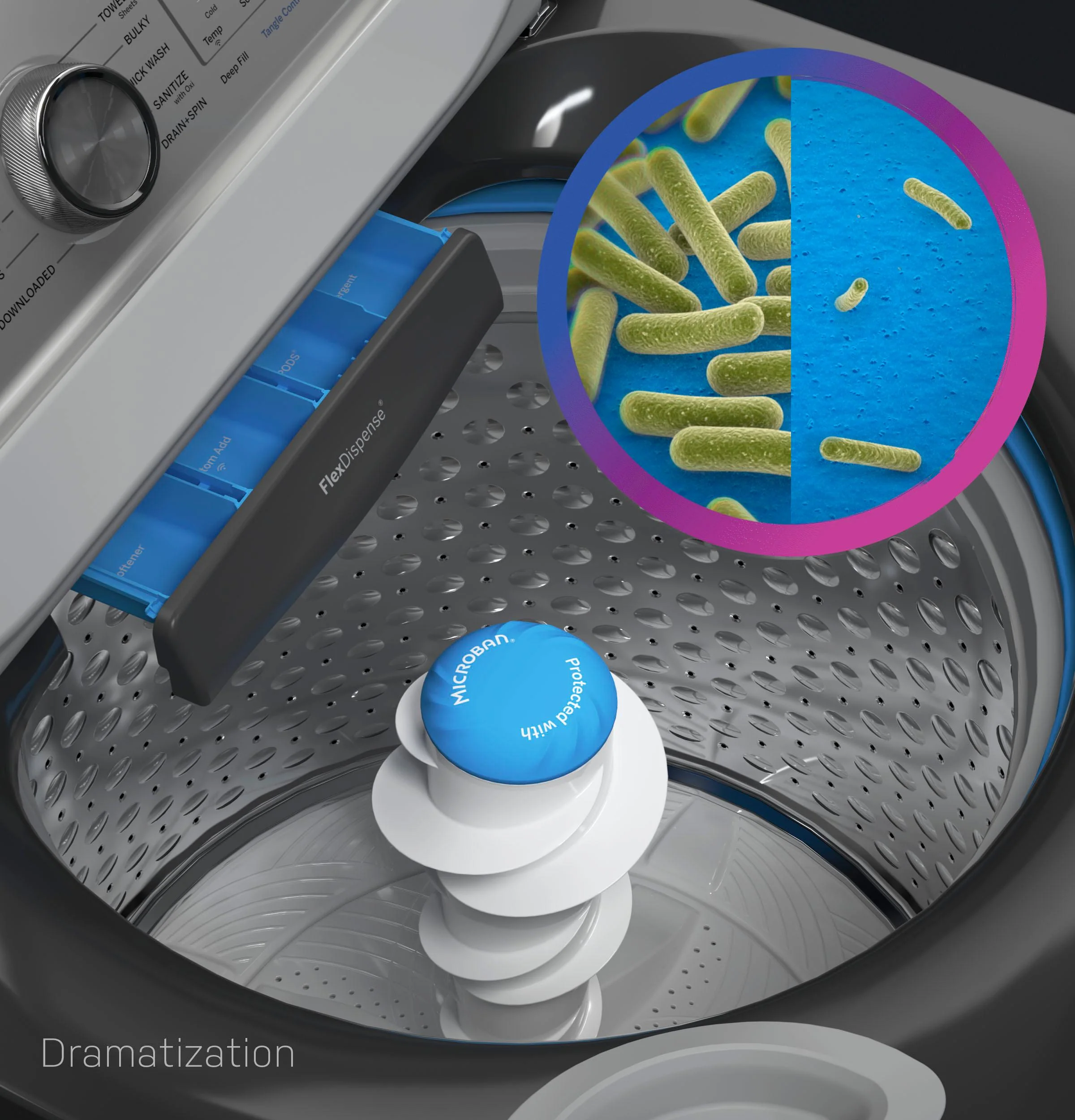 Ge Appliances PTW800BPWRS Ge Profile™ Energy Star® 5.4 Cu. Ft. Capacity Washer With Smarter Wash Technology And Adaptive Smartdispense - Image 18