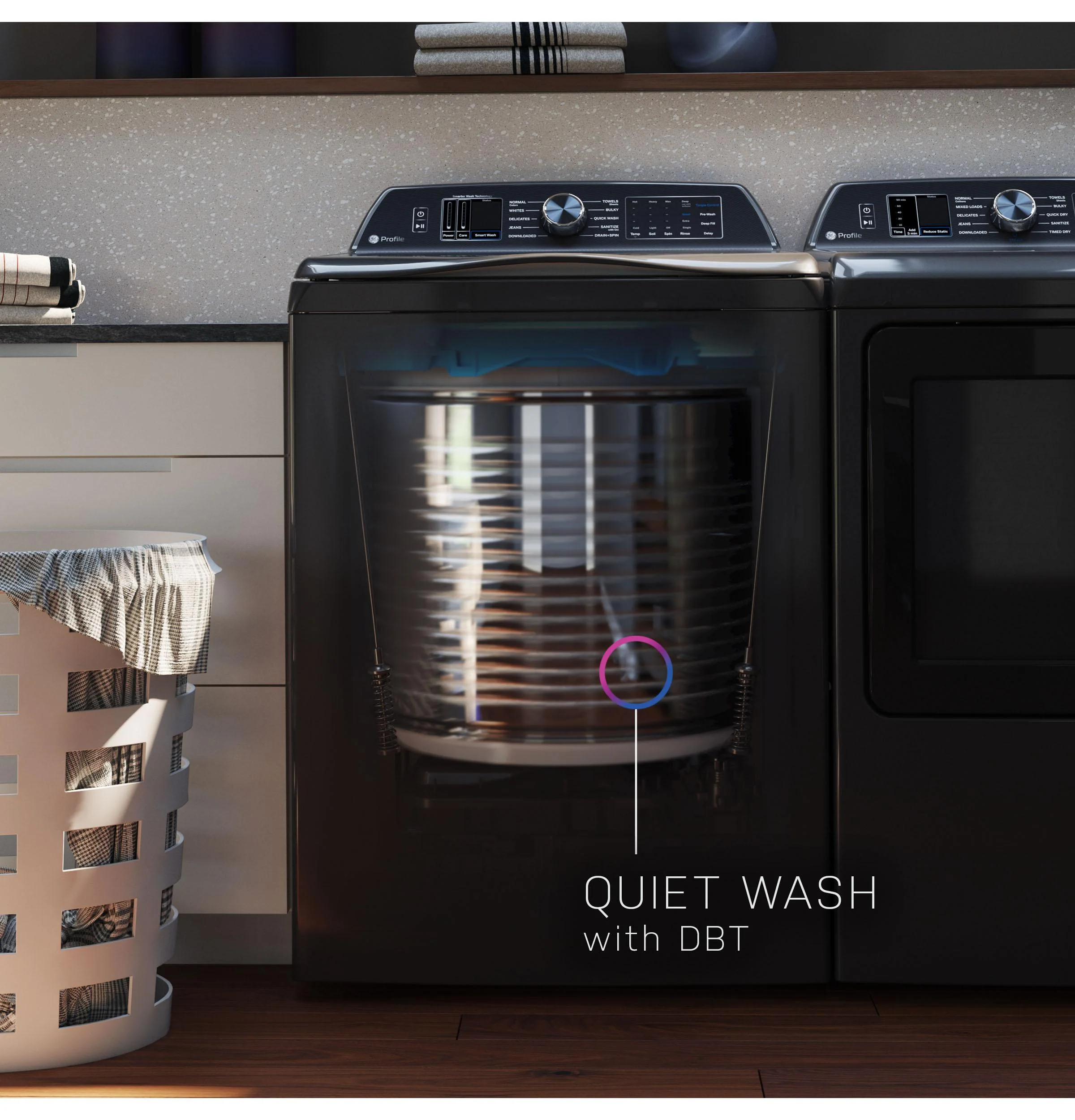 Ge Appliances PTW905BPTDG Ge Profile™ 5.3 Cu. Ft. Capacity Washer With Smarter Wash Technology And Flexdispense™ - Image 17