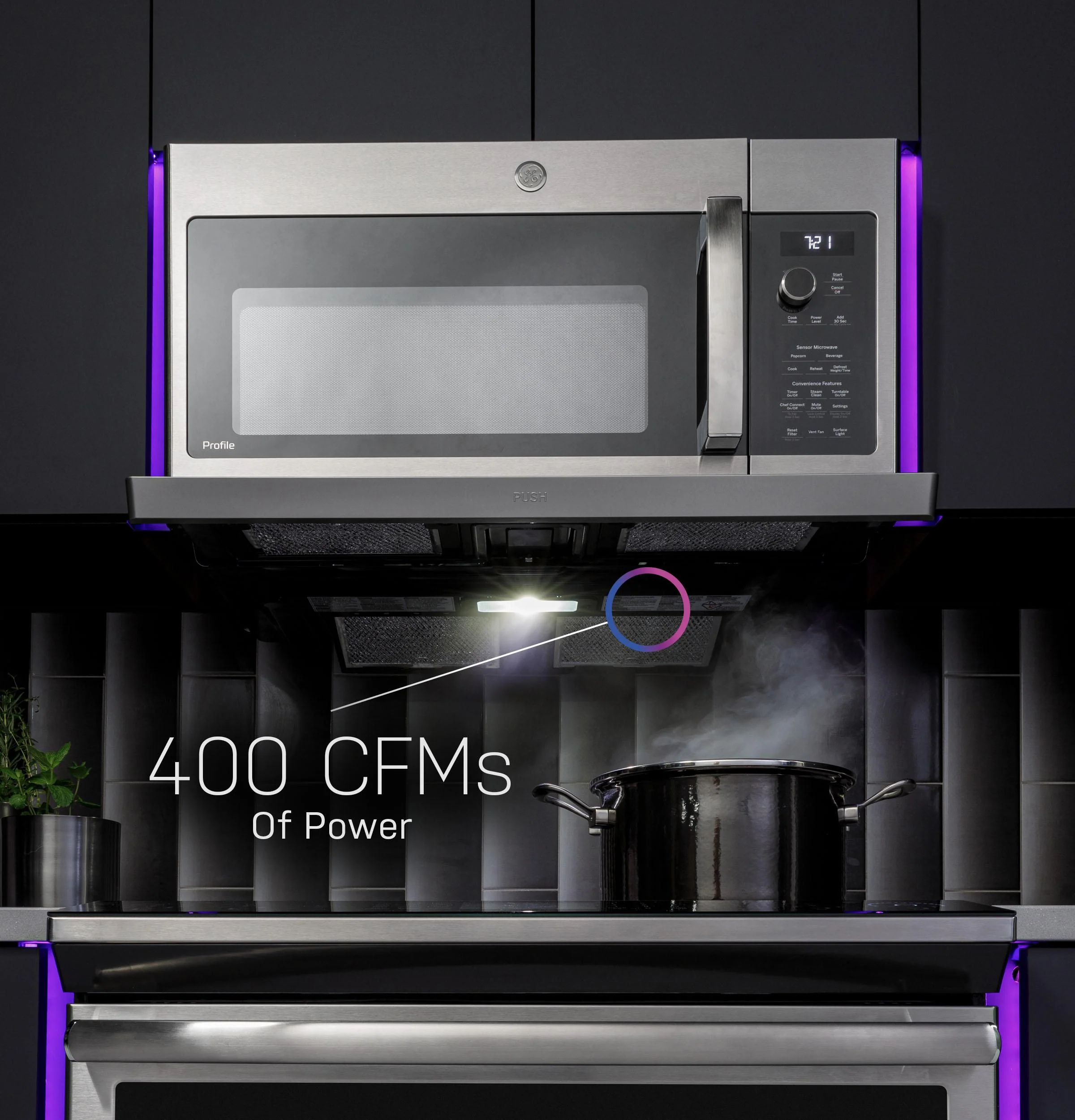 Ge Appliances PVM9225SRSS Ge Profile™ 2.2 Cu. Ft. Over-The-Range Sensor Microwave Oven - Image 10