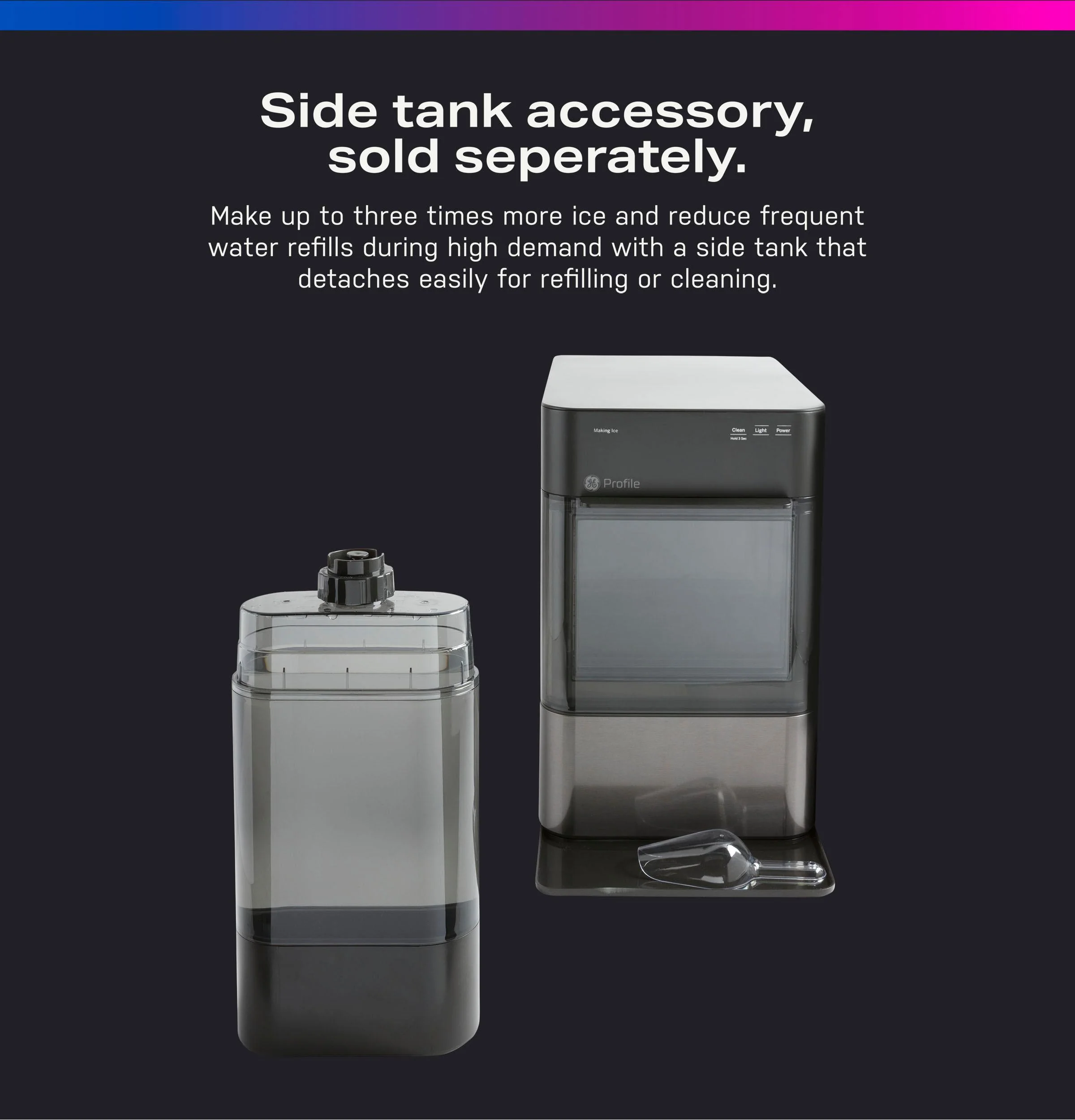 Ge Appliances XPIO23BCBT Ge Profile™ Opal™ 2.0 Nugget Ice Maker - Image 9