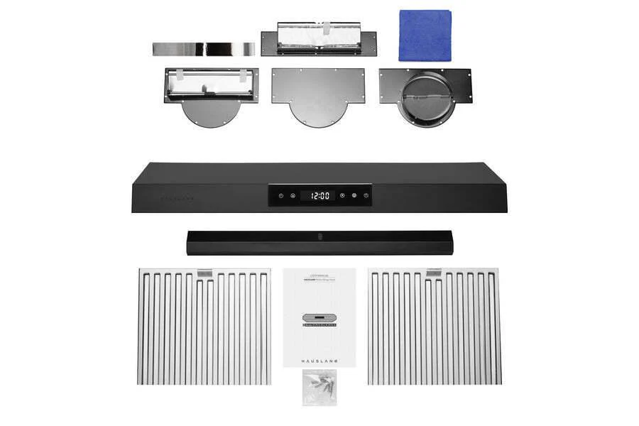 Hauslane UCPS18BLK30 Hauslane Chef 30-In Ducted Matte Black Undercabinet Range Hood - Image 4