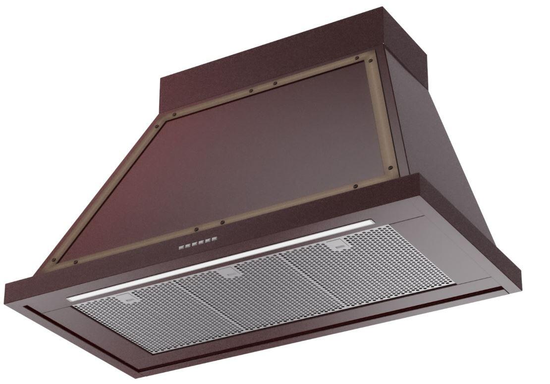 Ilve UANB40BUB Nostalgie 40 Inch Burgundy Wall Mount Range Hood - Image 2