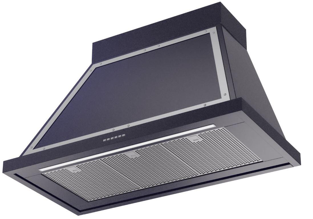 Ilve UANB40MBC Nostalgie 40 Inch Blue Wall Mount Range Hood - Image 2