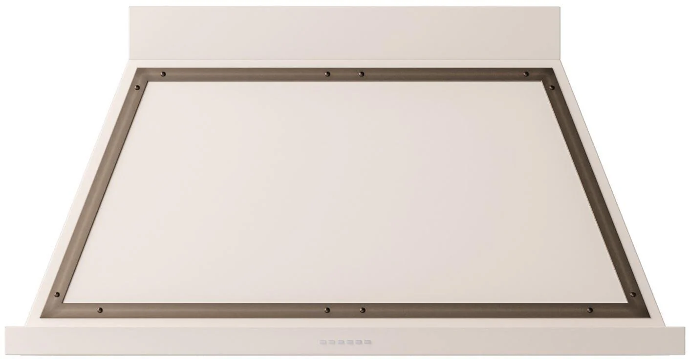 Ilve UANB48AWB Nostalgie 48 Inch Antique White Wall Mount Range Hood