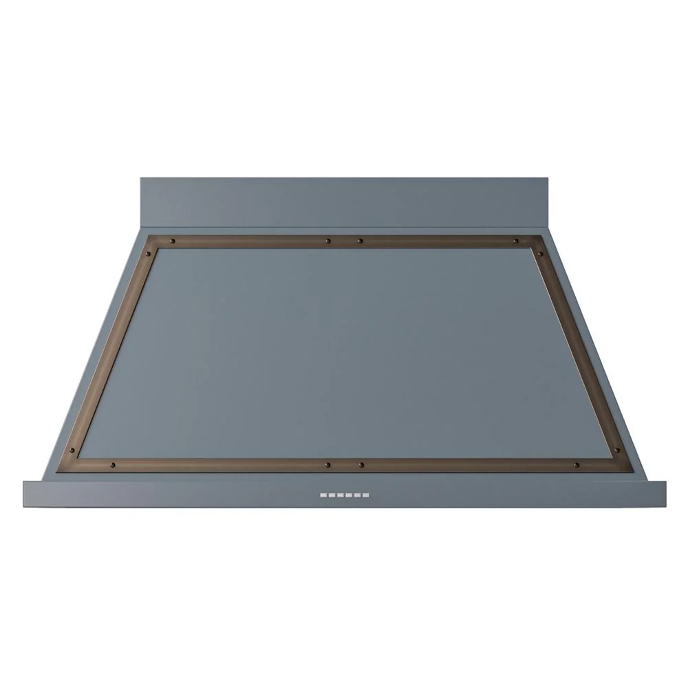 Ilve UANB48BGB Ilve Uanb48Bgb Nostalgie Ii Noblesse 48 Inch Range Hood With 600 Cfm (Blue Grey, Burnished)