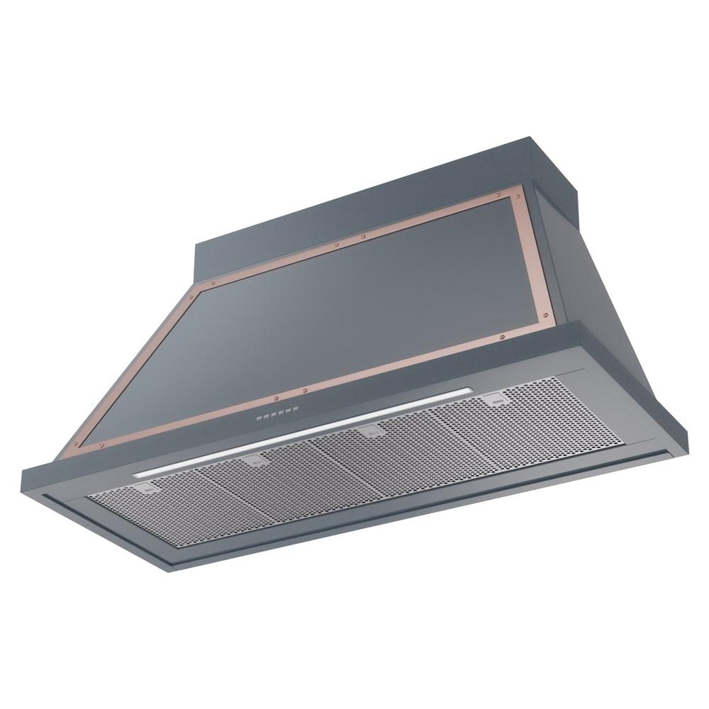 Ilve UANB48BGP Ilve Uanb48Bgp Nostalgie Ii Noblesse 48 Inch Range Hood With 600 Cfm (Blue Grey, Copper) - Image 3