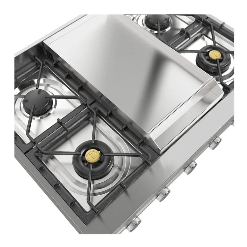 Ilve UHCP36FSS Ilve Uhcp36Fss Professional Plus Ii 36 Inch Built-In Gas Rangetop With Griddle, In Stainless Steel (Natural Gas) - Image 5