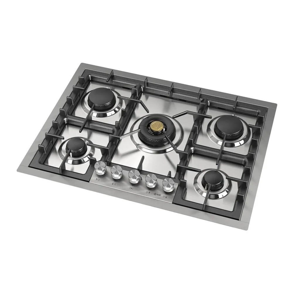 Ilve UHCPT75SS Ilve Uhcpt75Ss Professional Plus Ii 30 Inch Built-In Gas Cooktop With 5 Burners, In Stainless Steel (Natural Gas) - Image 6