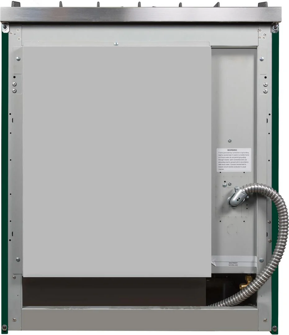Ilve UM30DNE3EGBLP Majestic Ii 30 Inch Dual Fuel Liquid Propane Freestanding Range In Emerald Green With Bronze Trim - Image 6