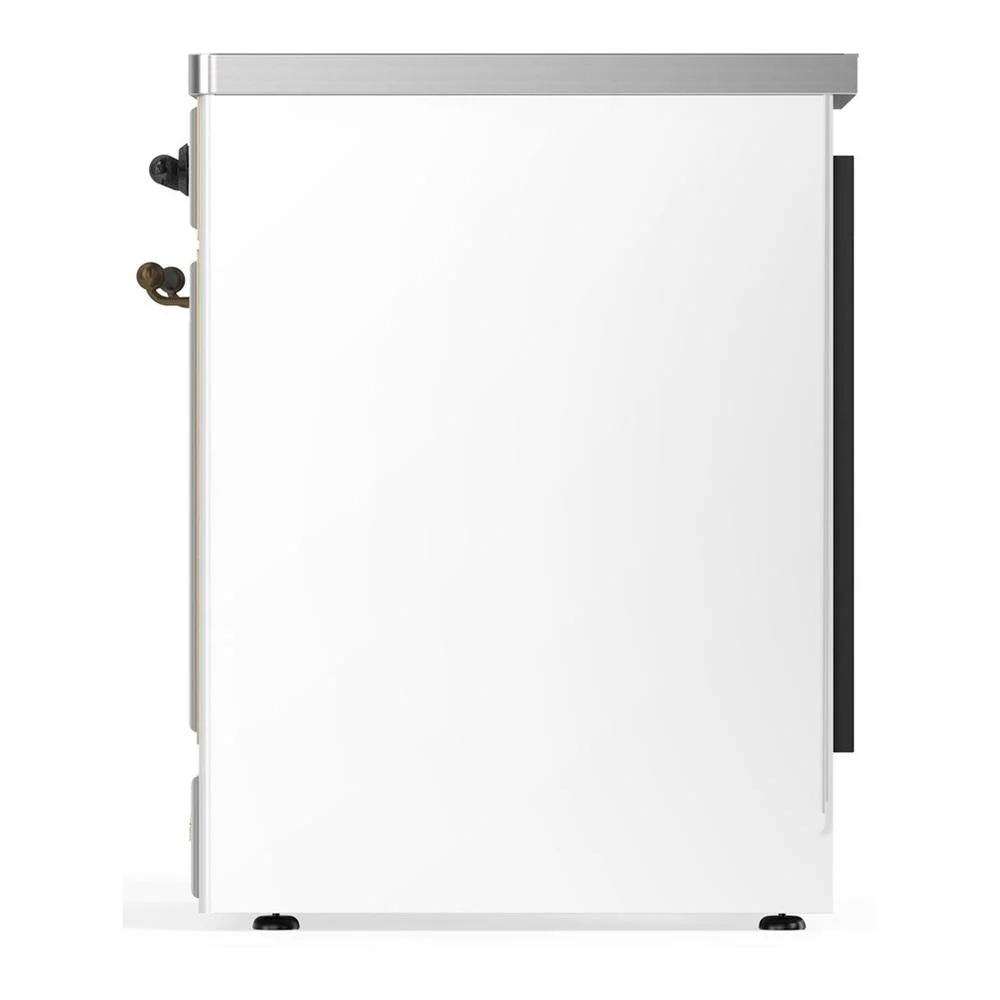 Ilve UMIB30NR3WHB Ilve Umib30Nr3Whb Majestic Iii 30 Inch Induction Range With 4 Elements, 4 Cu. Ft. Oven Capacity (Triple Glass Door, White, Burnished) - Image 4