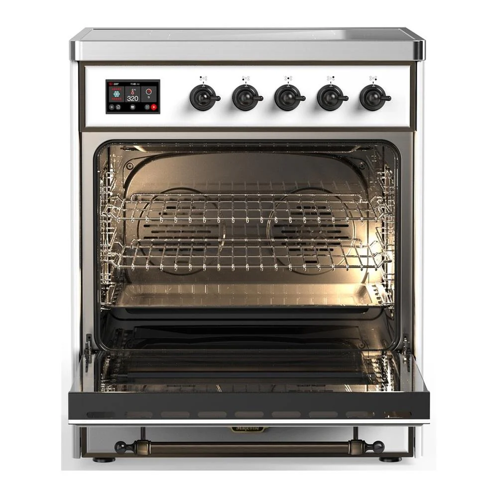 Ilve UMIB30QNR3RAB Ilve Umib30Qnr3Rab Majestic Iii 30 Inch Induction Range With 4 Elements, 4 Cu. Ft. Oven Capacity (Solid Door, Ral, Burnished) - Image 5