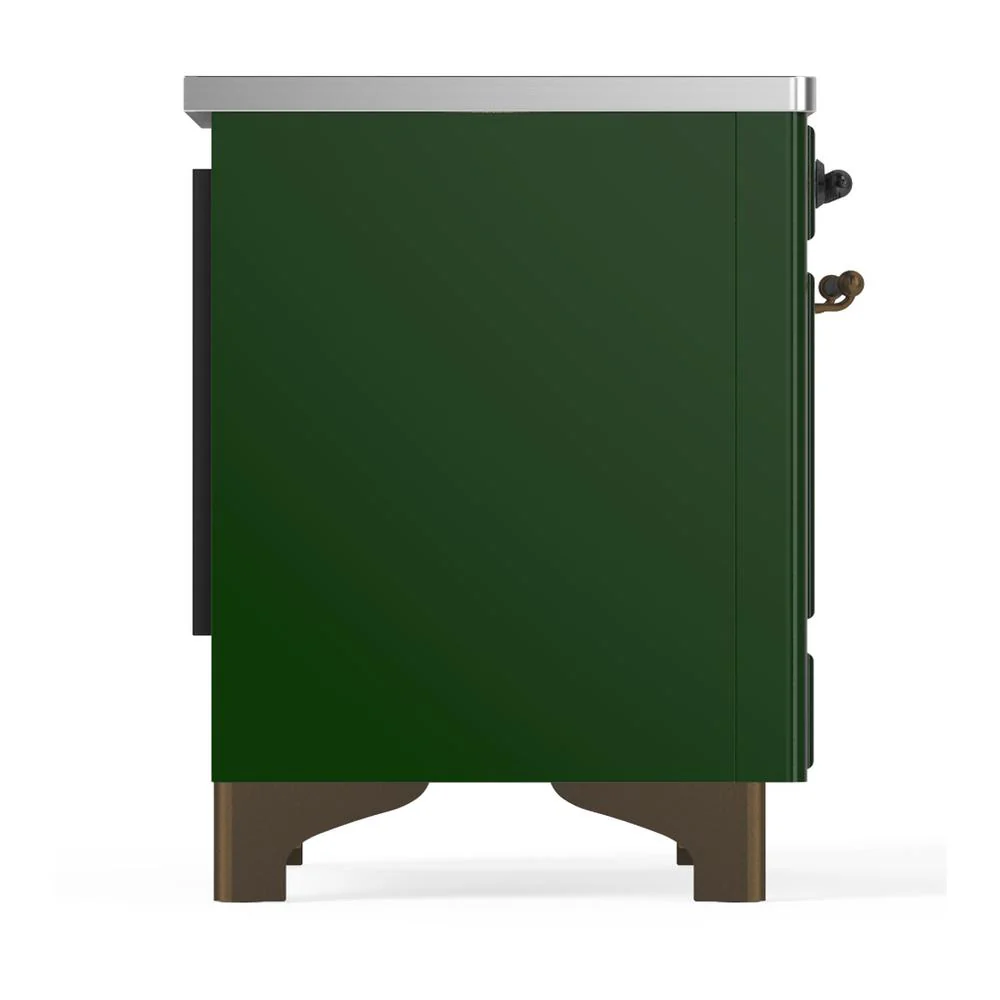 Ilve UMIB36NR3EGB Ilve Umib36Nr3Egb Majestic Iii 36 Inch Induction Range With 6 Elements, 3.5 Cu. Ft. Total Oven Capacity (Triple Glass Door, Emerald Green, Burnished) - Image 6