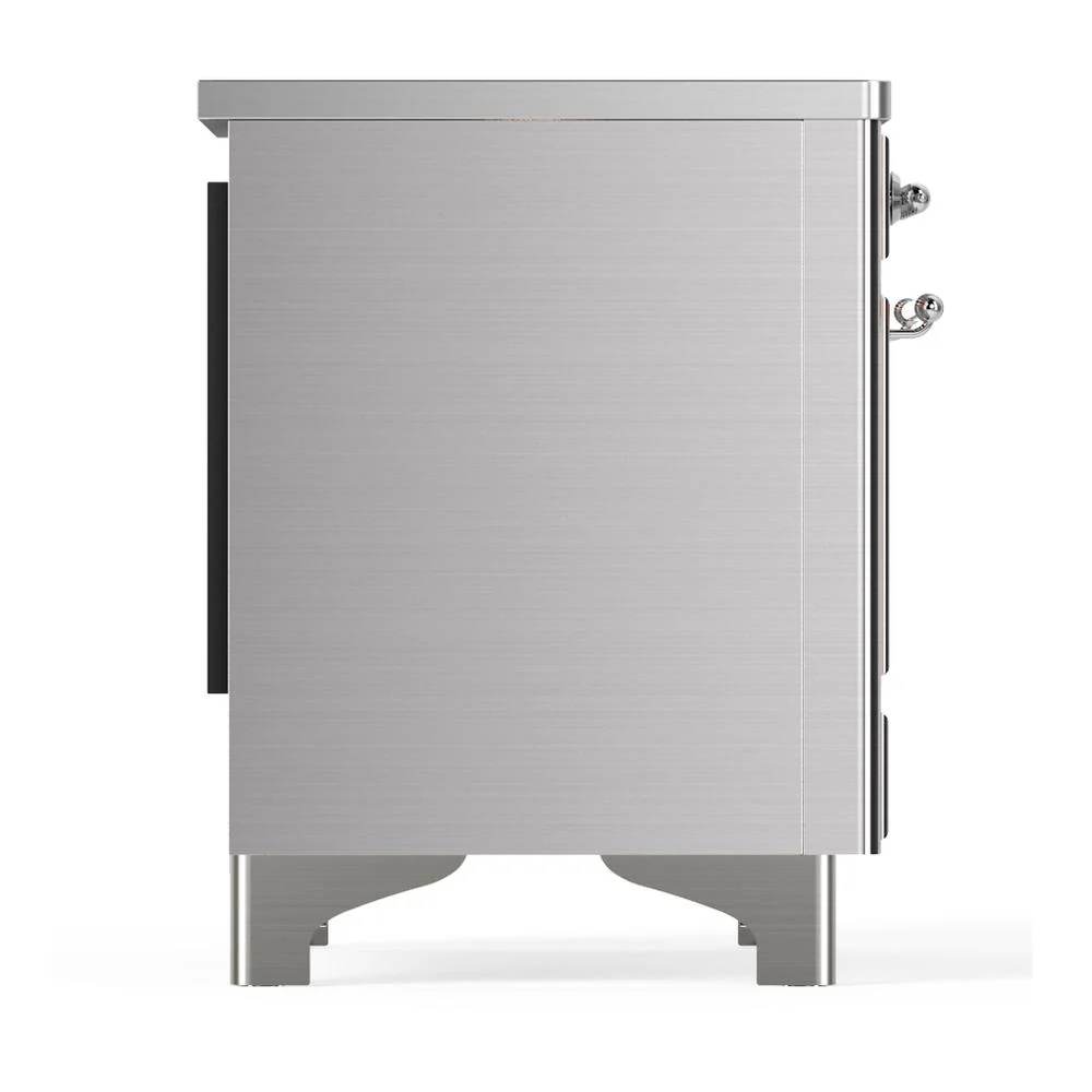 Ilve UMIB36NR3SSC Ilve Umib36Nr3Ssc Majestic Iii 36 Inch Induction Range With 6 Elements, 3.5 Cu. Ft. Total Oven Capacity (Triple Glass Door, Stainless Steel, Chrome) - Image 6