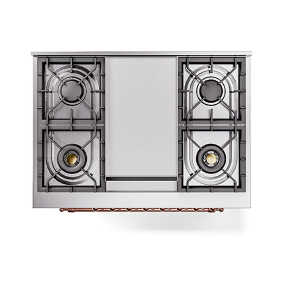 Ilve UN36FNMPRAPLP Ilve Un36Fnmpraplp Nostalgie Ii Noblesse 36" Dual Fuel Range (Liquid Propane, Triple Glass Door, Ral, Copper) - Image 3