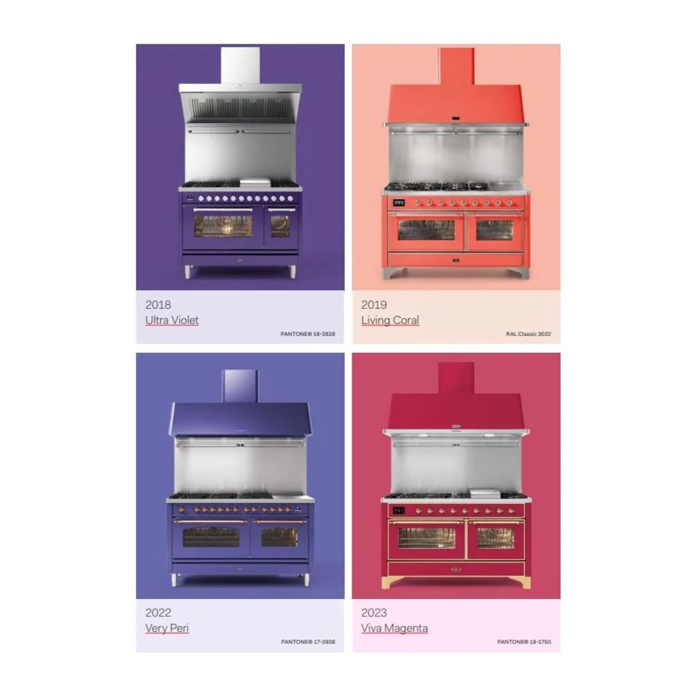 Ilve UN60FNMPRAB Ilve Un60Fnmprab Nostalgie Ii Noblesse 60" Dual Fuel Range (9 Sealed Burners + Griddle, Natural Gas, Triple Glass Door, Ral, Burnished) - Image 6