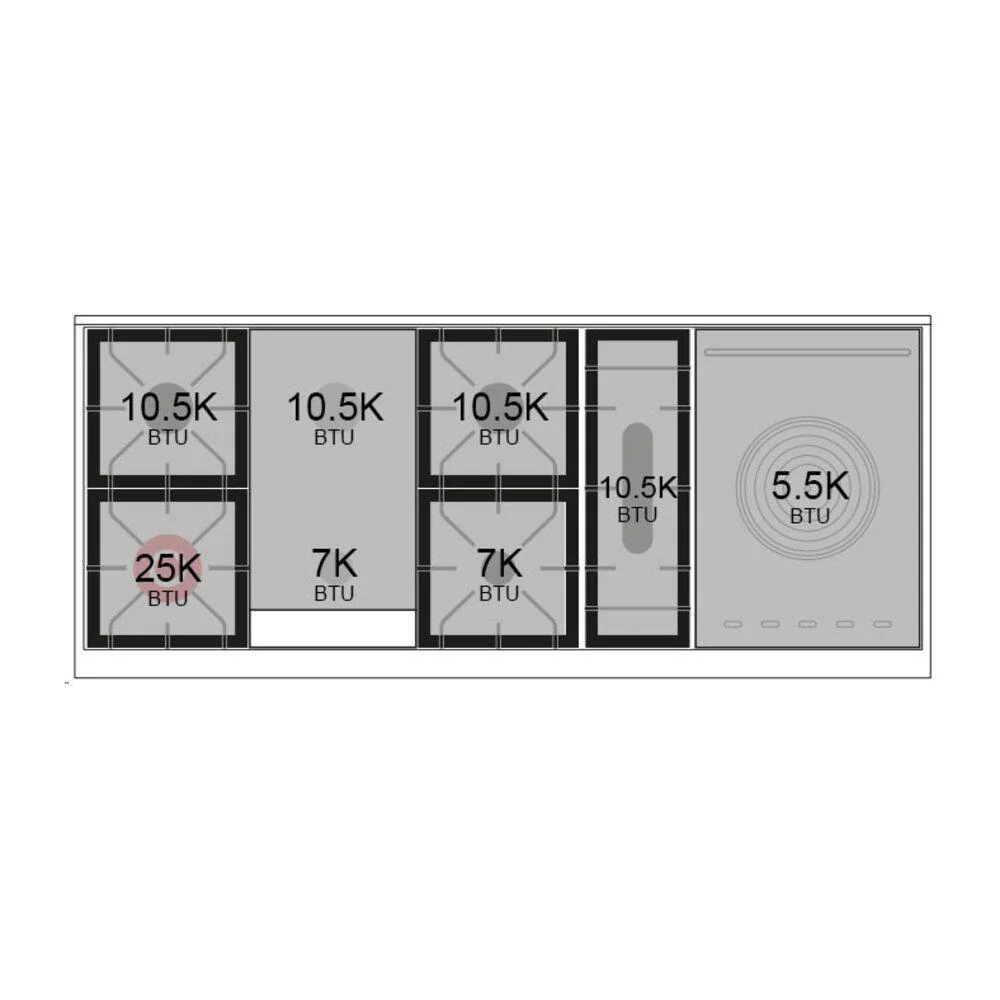 Ilve UN60FSNMPMBB Ilve Un60Fsnmpmbb Nostalgie Ii Noblesse 60" Dual Fuel Range (7 Sealed Burners + Griddle + French Top, Natural Gas, Triple Glass Door, Midnight Blue, Burnished) - Image 9