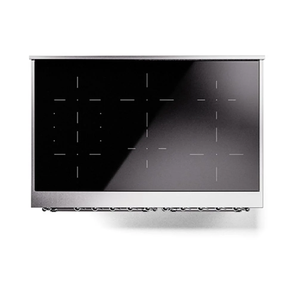 Ilve UNDI406NMPMBC Ilve Undi406Nmpmbc Nostalgie Ii Noblesse 40" Induction Range (Triple Glass Door, Midnight Blue, Chrome) - Image 8