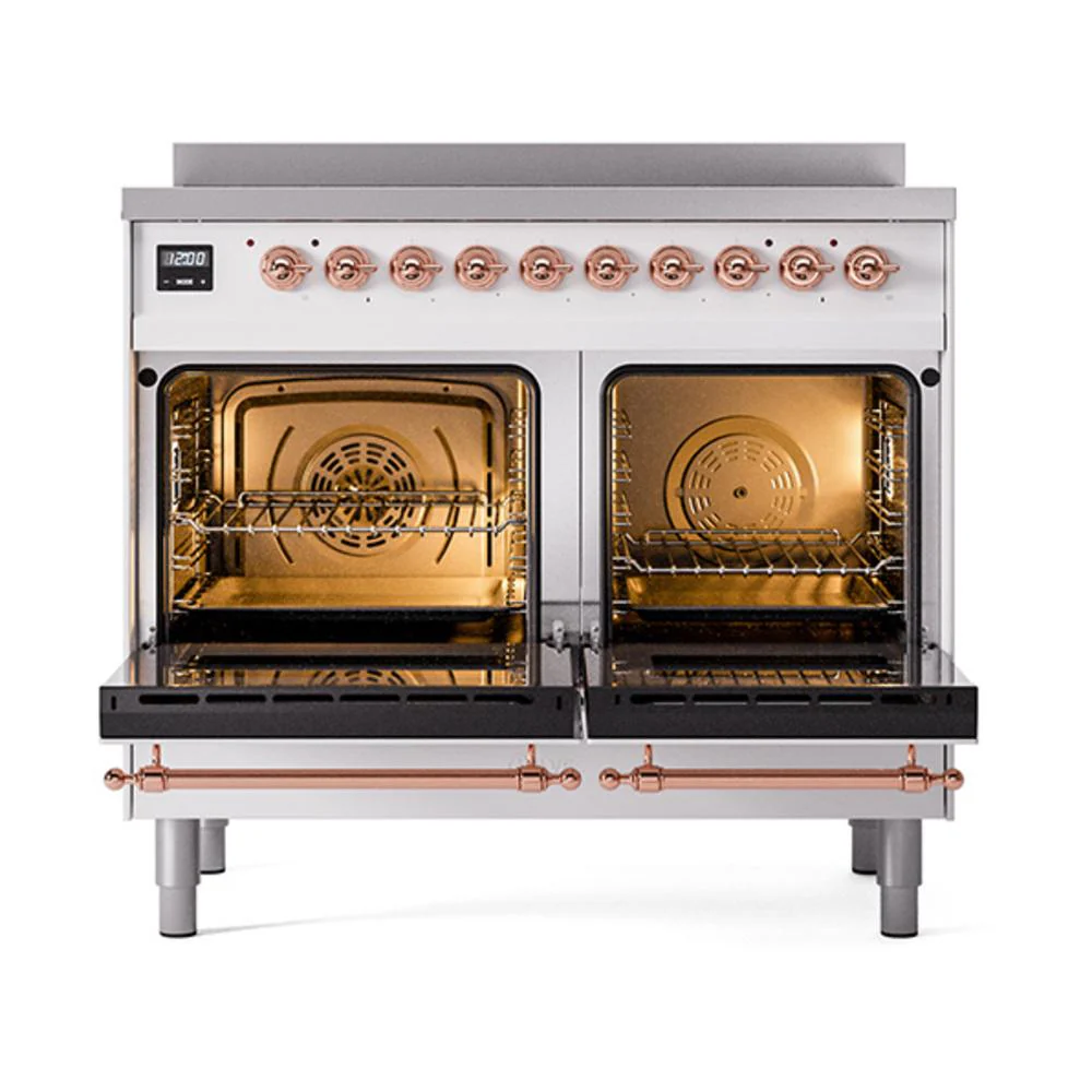Ilve UNDI406NMPRAP Ilve Undi406Nmprap Nostalgie Ii Noblesse 40" Induction Range (Triple Glass Door, Ral, Copper) - Image 2