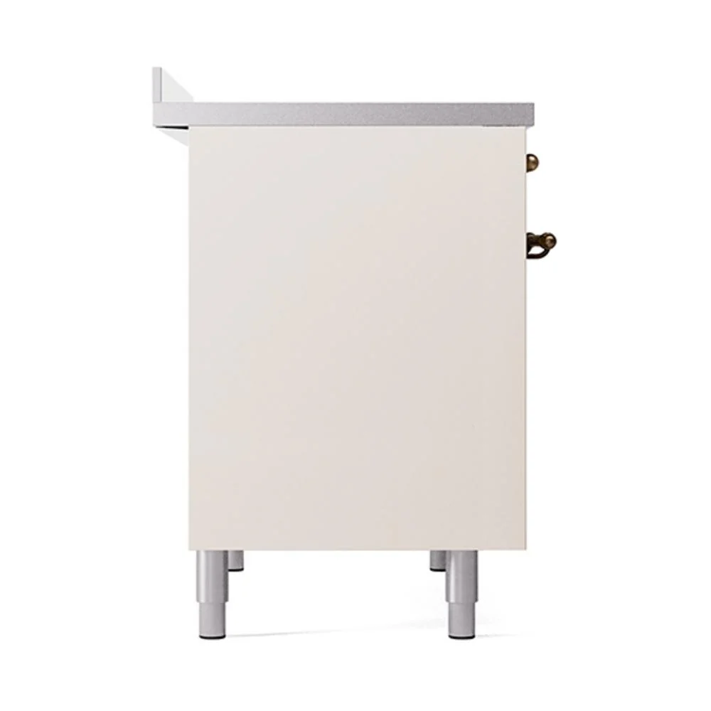 Ilve UNDI406QNMPAWB Ilve Undi406Qnmpawb Nostalgie Ii Noblesse 40" Induction Range (Solid Door, Antique White, Burnished) - Image 4