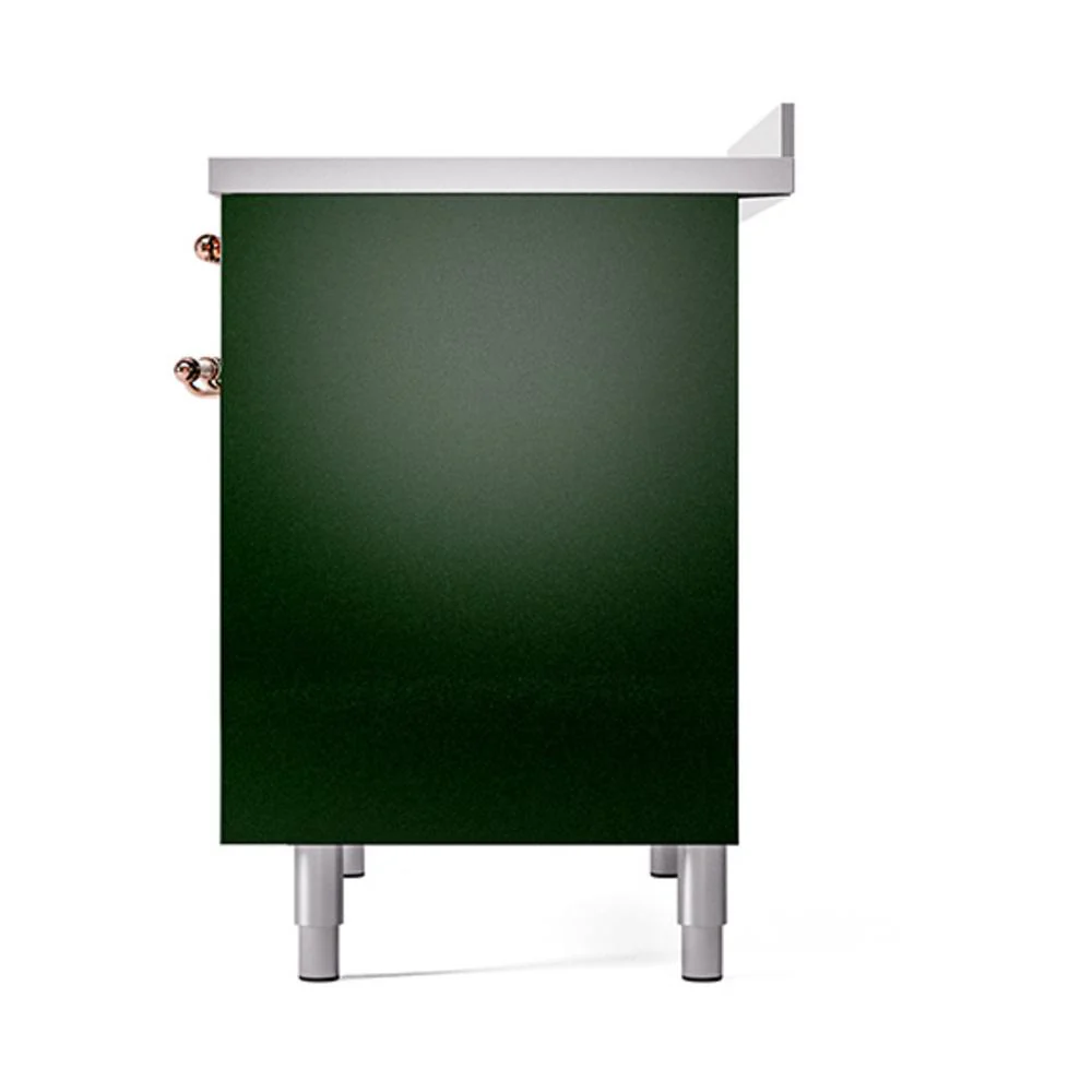 Ilve UNDI406QNMPEGP Ilve Undi406Qnmpegp Nostalgie Ii Noblesse 40" Induction Range (Solid Door, Emerald Green, Copper) - Image 5