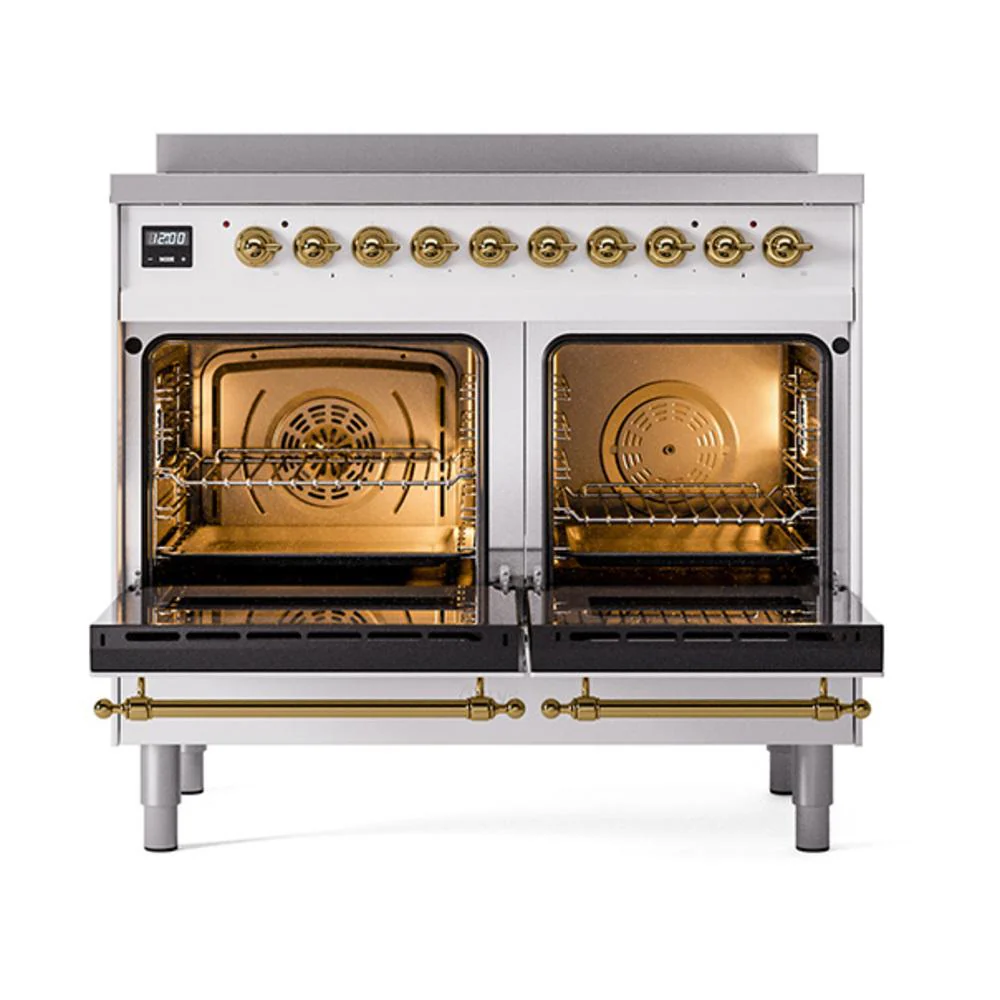 Ilve UNDI406QNMPRAG Ilve Undi406Qnmprag Nostalgie Ii Noblesse 40" Induction Range (Solid Door, Ral, Brass) - Image 2