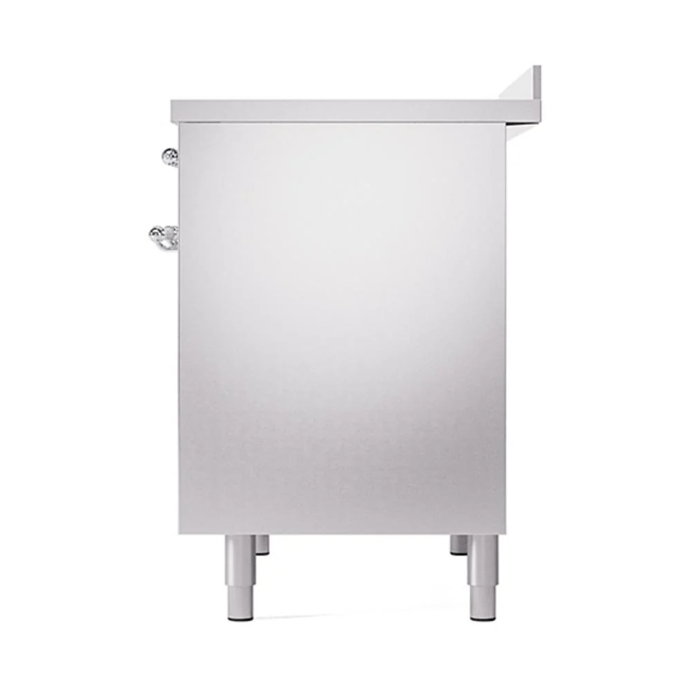 Ilve UNDI406QNMPSSC Ilve Undi406Qnmpssc Nostalgie Ii Noblesse 40" Induction Range (Solid Door, Stainless Steel, Chrome) - Image 5