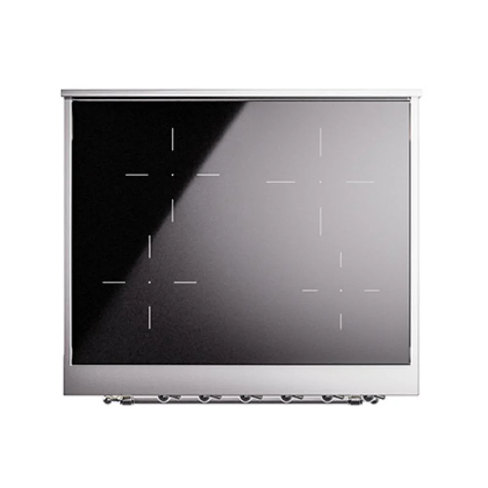 Ilve UNI304NMPAWC Ilve Uni304Nmpawc Nostalgie Ii Noblesse 30" Induction Range (Triple Glass Door, Antique White, Chrome) - Image 6