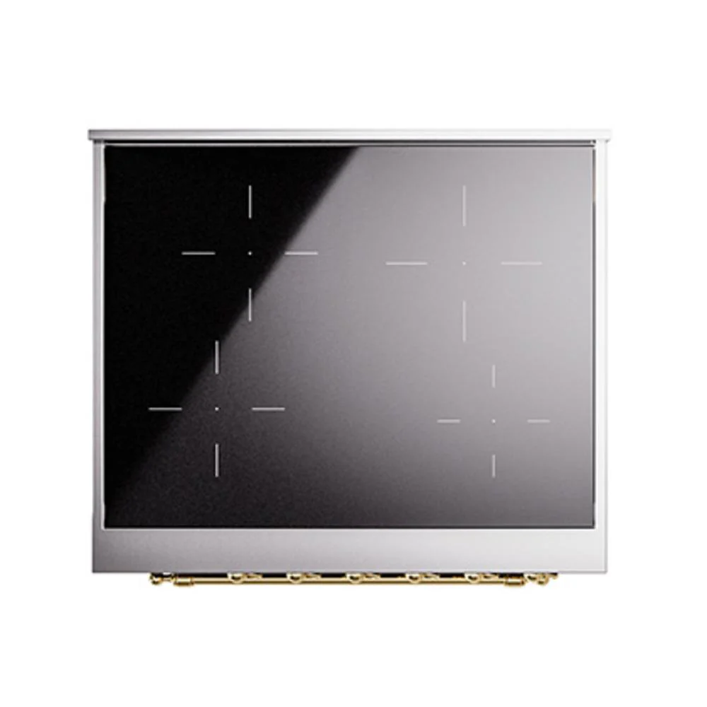 Ilve UNI304NMPMBG Ilve Uni304Nmpmbg Nostalgie Ii Noblesse 30" Induction Range (Triple Glass Door, Midnight Blue, Brass) - Image 6