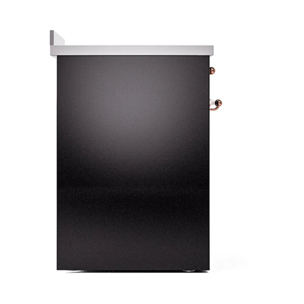 Ilve UNI304QNMPBKP Ilve Uni304Qnmpbkp Nostalgie Ii Noblesse 30" Induction Range (Solid Door, Glossy Black, Copper) - Image 4