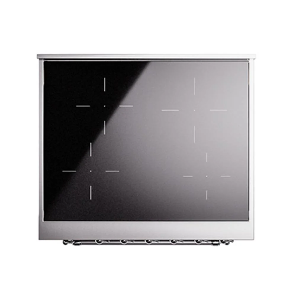 Ilve UNI304QNMPEGC Ilve Uni304Qnmpegc Nostalgie Ii Noblesse 30" Induction Range (Solid Door, Emerald Green, Chrome) - Image 3