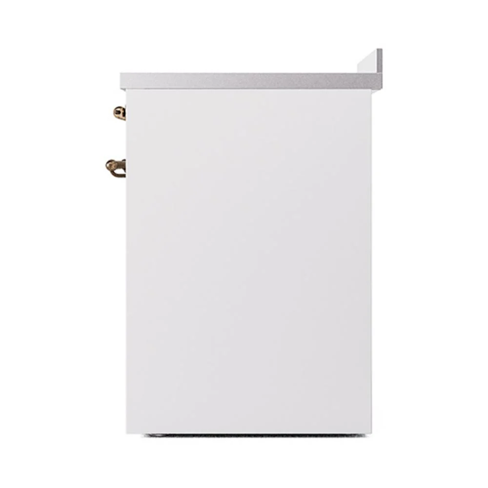 Ilve UNI304QNMPWHC Ilve Uni304Qnmpwhc Nostalgie Ii Noblesse 30" Induction Range (Solid Door, White, Chrome) - Image 5