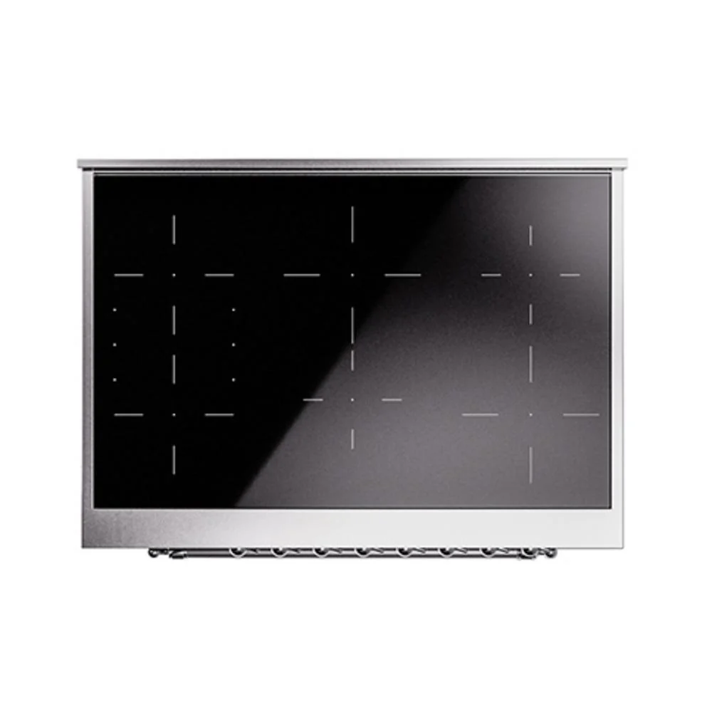 Ilve UNI366NMPBKC Ilve Uni366Nmpbkc Nostalgie Ii Noblesse 36" Induction Range (Triple Glass Door, Glossy Black, Chrome) - Image 6