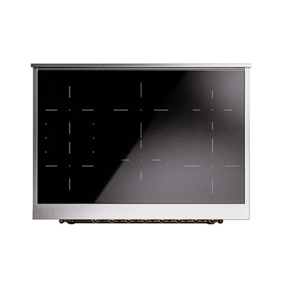 Ilve UNI366NMPSSB Ilve Uni366Nmpssb Nostalgie Ii Noblesse 36" Induction Range (Triple Glass Door, Stainless Steel, Burnished) - Image 6