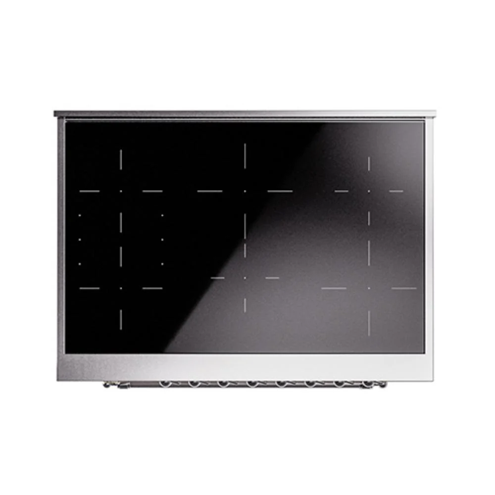 Ilve UNI366QNMPAWC Ilve Uni366Qnmpawc Nostalgie Ii Noblesse 36" Induction Range (Solid Door, Antique White, Chrome) - Image 3
