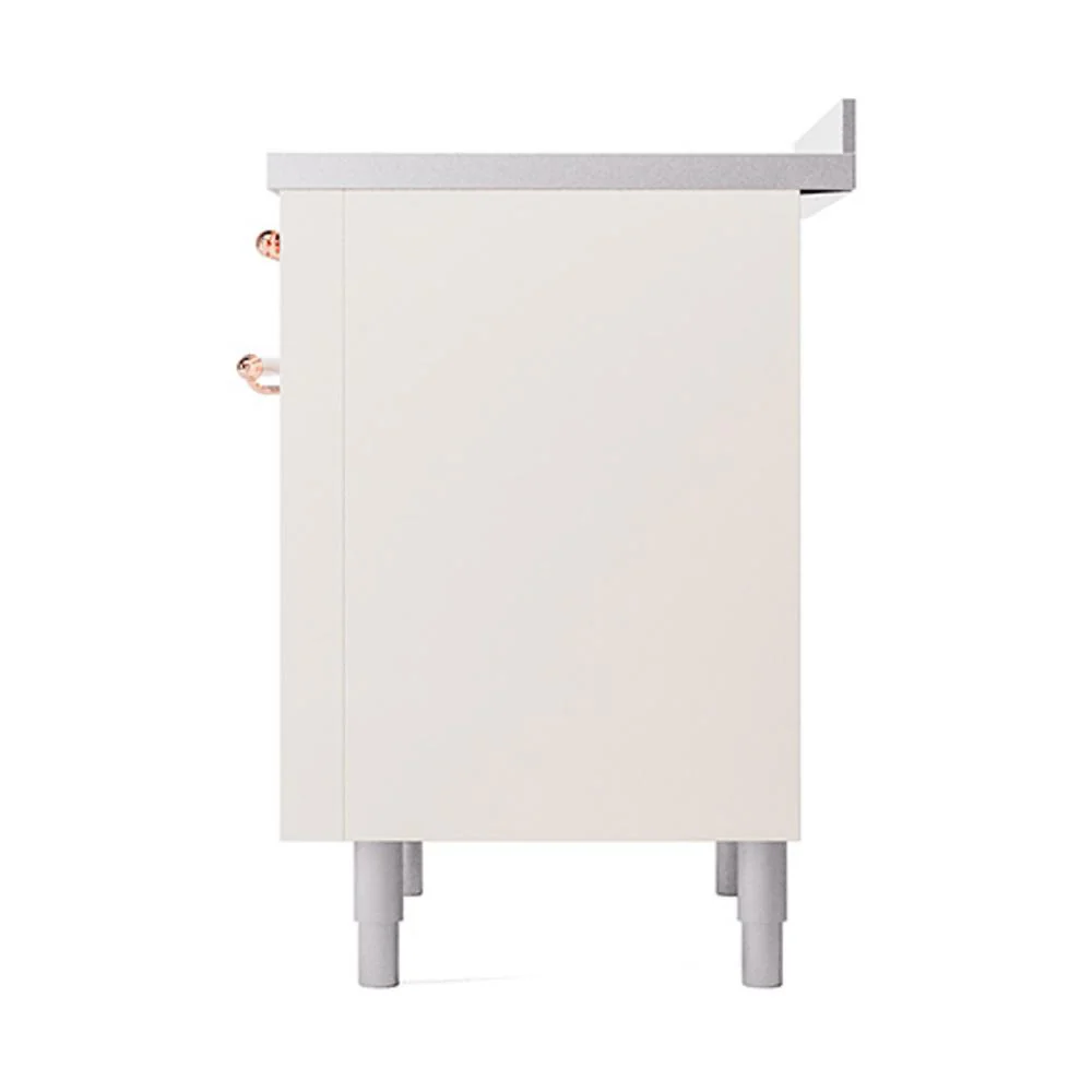 Ilve UNI366QNMPAWP Ilve Uni366Qnmpawp Nostalgie Ii Noblesse 36" Induction Range (Solid Door, Antique White, Copper) - Image 5