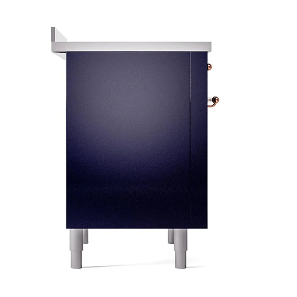 Ilve UNI366QNMPMBP Ilve Uni366Qnmpmbp Nostalgie Ii Noblesse 36" Induction Range (Solid Door, Midnight Blue, Copper) - Image 4