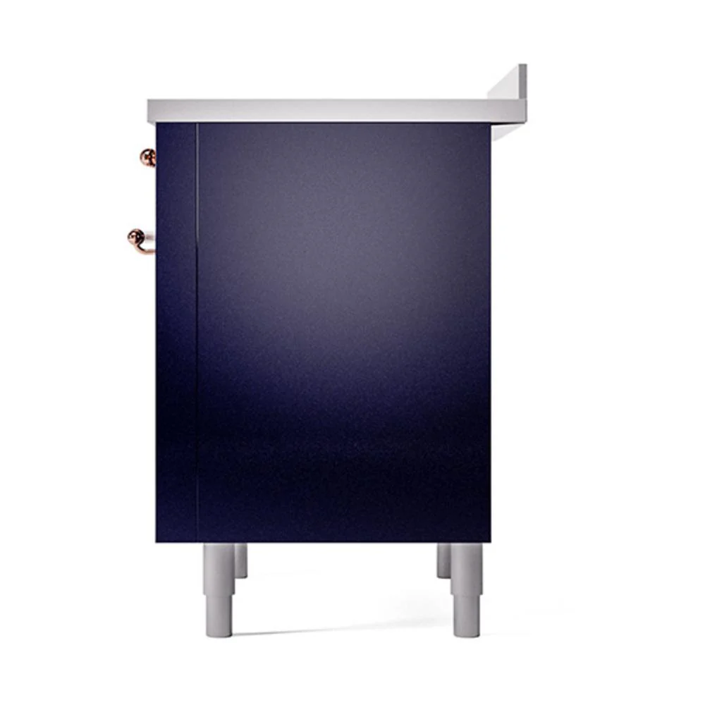 Ilve UNI366QNMPMBP Ilve Uni366Qnmpmbp Nostalgie Ii Noblesse 36" Induction Range (Solid Door, Midnight Blue, Copper) - Image 5