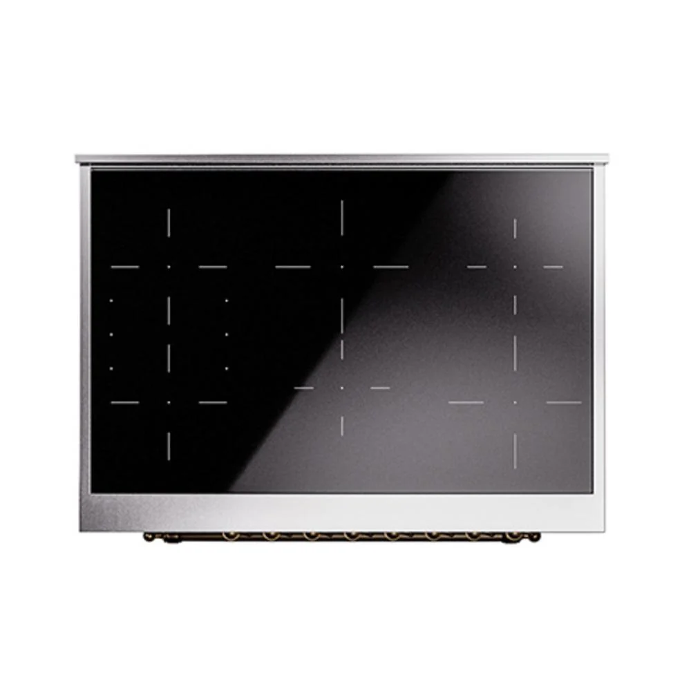 Ilve UNI366QNMPMGB Ilve Uni366Qnmpmgb Nostalgie Ii Noblesse 36" Induction Range (Solid Door, Graphite Matte, Burnished) - Image 3