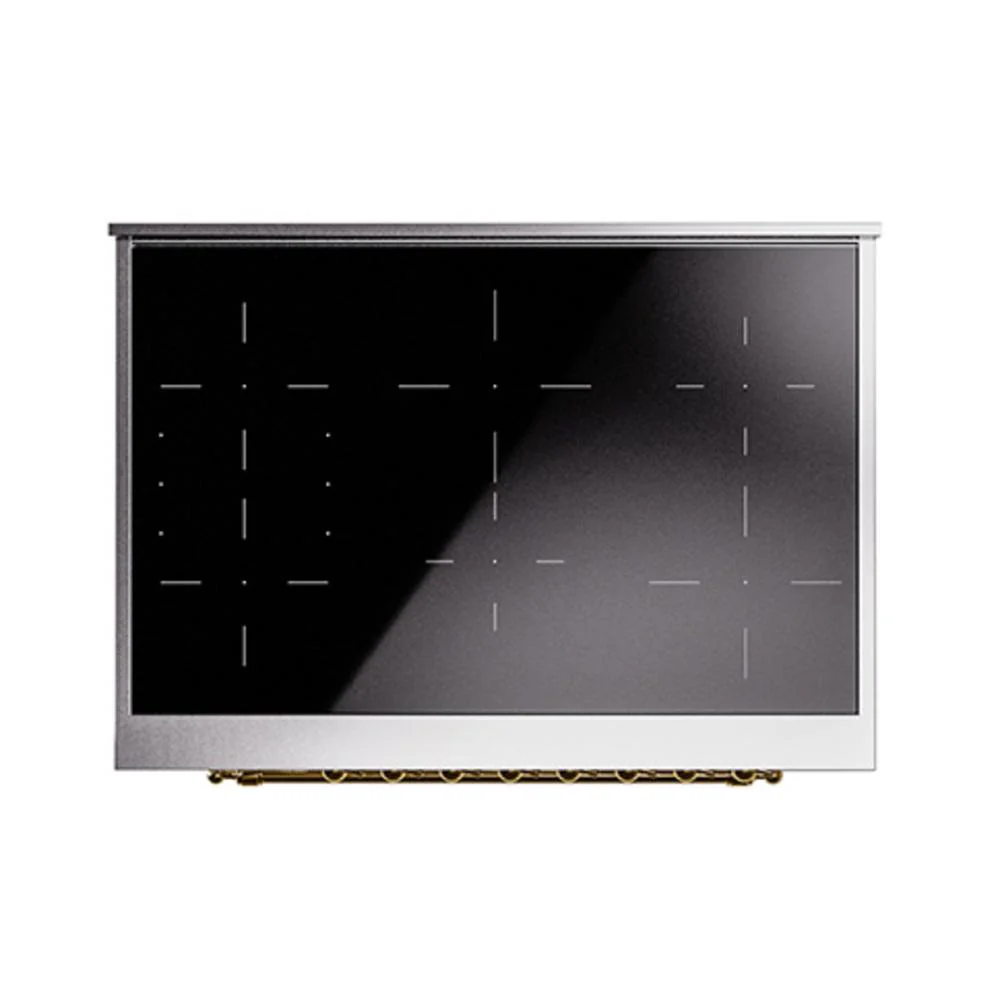 Ilve UNI366QNMPRAG Ilve Uni366Qnmprag Nostalgie Ii Noblesse 36" Induction Range (Solid Door, Ral, Brass) - Image 3