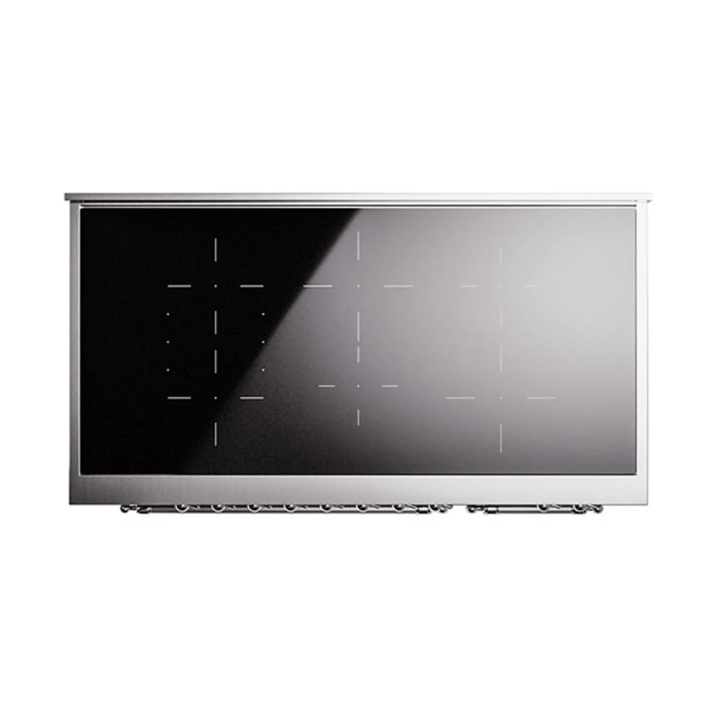 Ilve UNI486QNMPBKC Ilve Uni486Qnmpbkc Nostalgie Ii Noblesse 48" Induction Range (Solid Door, Glossy Black, Chrome) - Image 3