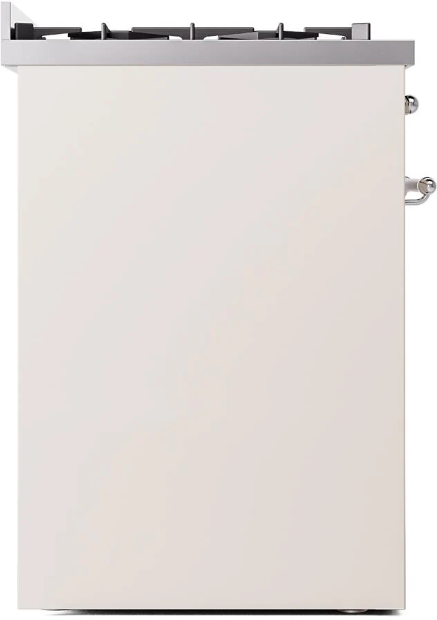 Ilve UP30NMPAWC Nostalgie Ii 30 Inch Dual Fuel Natural Gas Freestanding Range In Antique White With Chrome Trim - Image 7