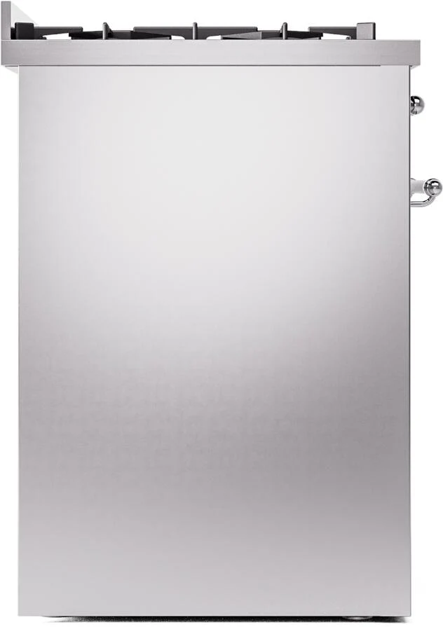 Ilve UP30NMPSSC Nostalgie Ii 30 Inch Dual Fuel Natural Gas Freestanding Range In Stainless Steel With Chrome Trim - Image 6