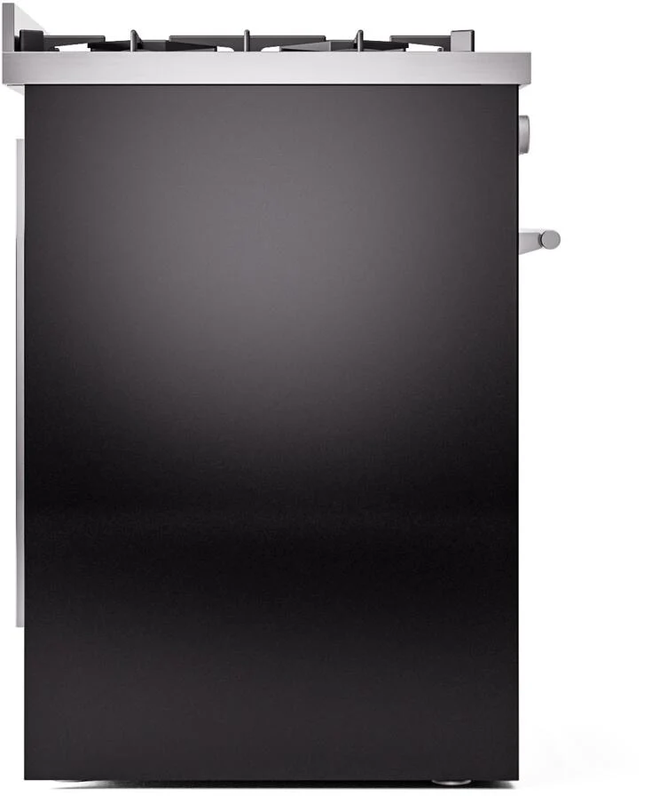Ilve UP30WMPBKLP Professional Plus Ii 30 Inch Dual Fuel Liquid Propane Freestanding Range In Glossy Black With Trim - Image 6