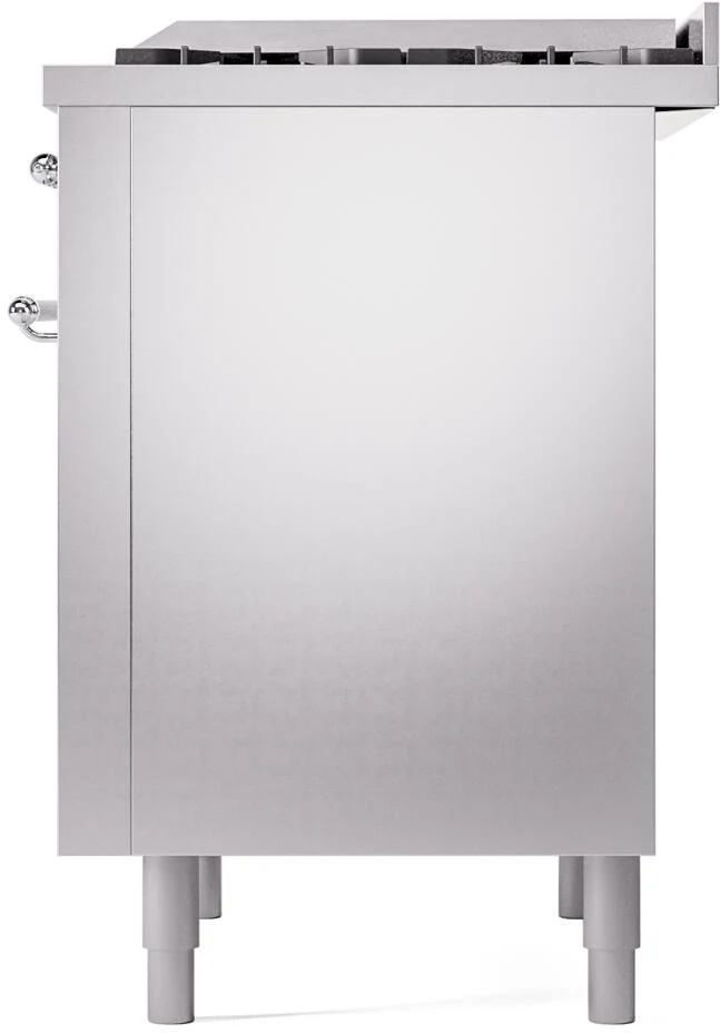 Ilve UP36FNMPSSCLP Nostalgie Ii 36 Inch Dual Fuel Liquid Propane Freestanding Range In Stainless Steel With Chrome Trim - Image 7