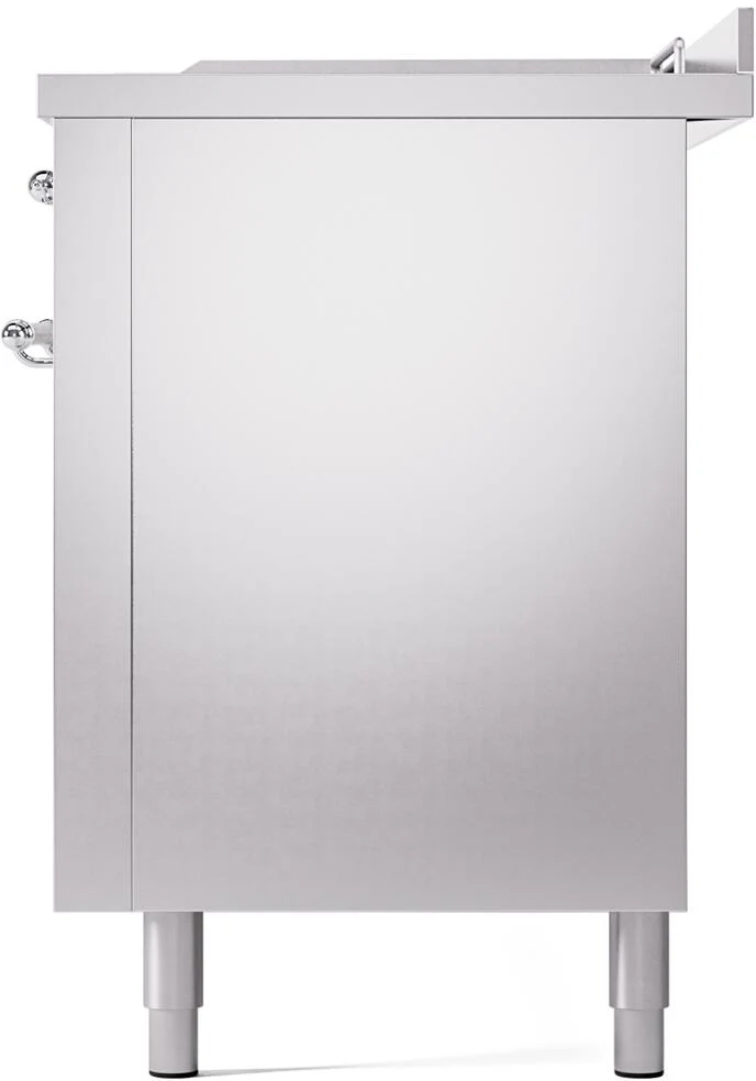 Ilve UP60FSNMPSSC Nostalgie Ii 60 Inch Dual Fuel Natural Gas Freestanding Range In Stainless Steel With Chrome Trim - Image 9
