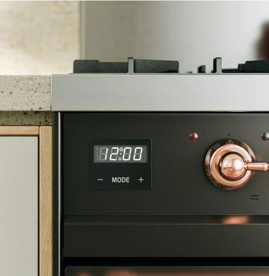 Ilve UPD40FNMPBKC Nostalgie Ii 40 Inch Dual Fuel Natural Gas Freestanding Range In Glossy Black With Chrome Trim - Image 12