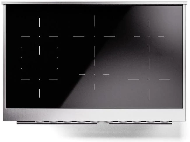 Ilve UPDI406QMPBK Professional Plus Ii 40 Inch Electric Freestanding Range In Glossy Black With Trim - Image 2