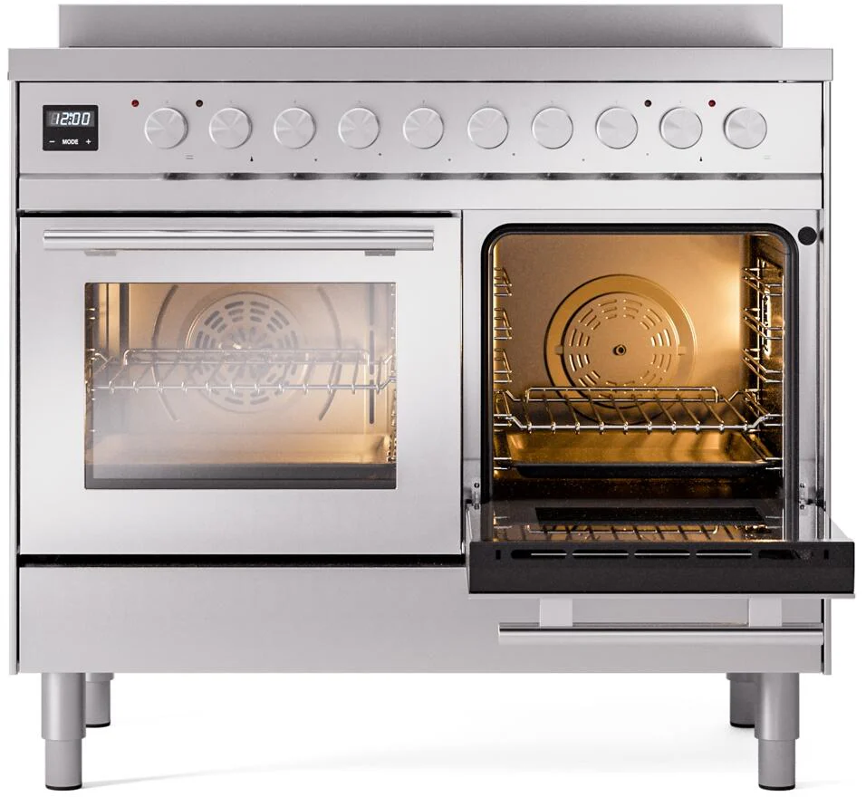 Ilve UPDI406WMPSS Professional Plus Ii 40 Inch Electric Freestanding Range In Stainless Steel With Trim - Image 5