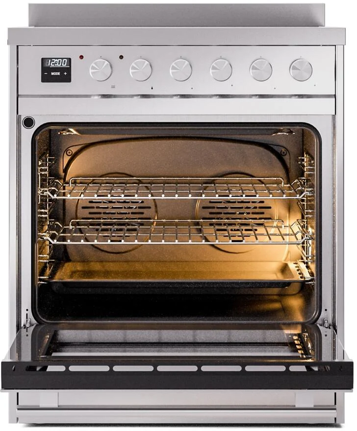Ilve UPI304WMPSS Professional Plus Ii 30 Inch Electric Freestanding Range In Stainless Steel With Trim - Image 3